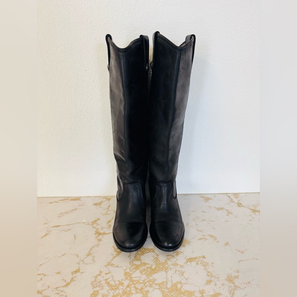 🔥🔥FINAL CLEARENACE 🔥🔥 FRYE Women’s Jackie Black Leather Boots Pull On - Picture 4 of 10